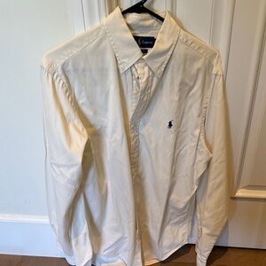 Polo by Ralph Lauren Men's Off-White Dress Shirt